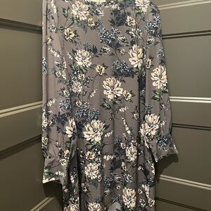 Gray Long Sleeve Dress for Work